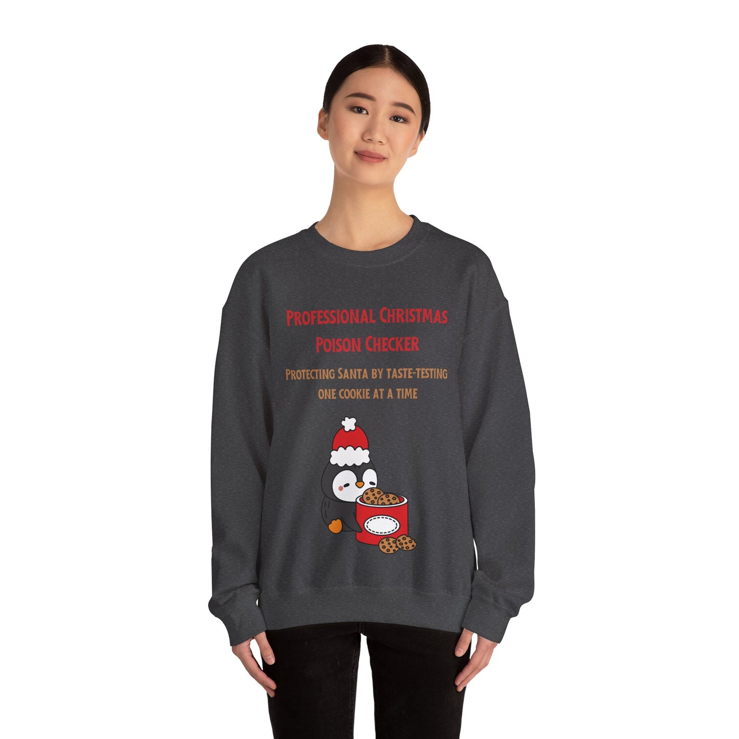 “Professional Christmas Poison Checker” Funny Holiday Crewneck