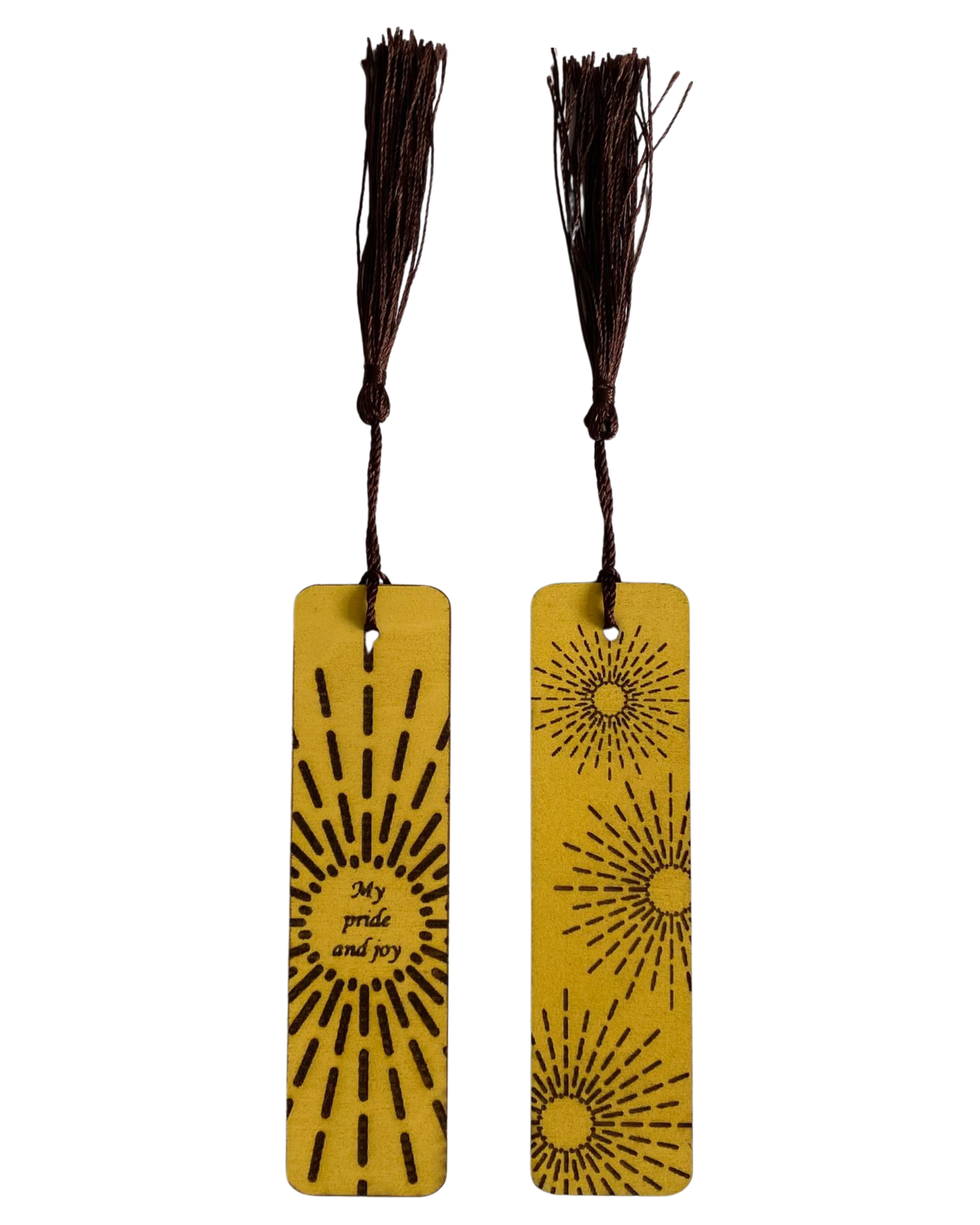 My pride and joy double-sided bookmark