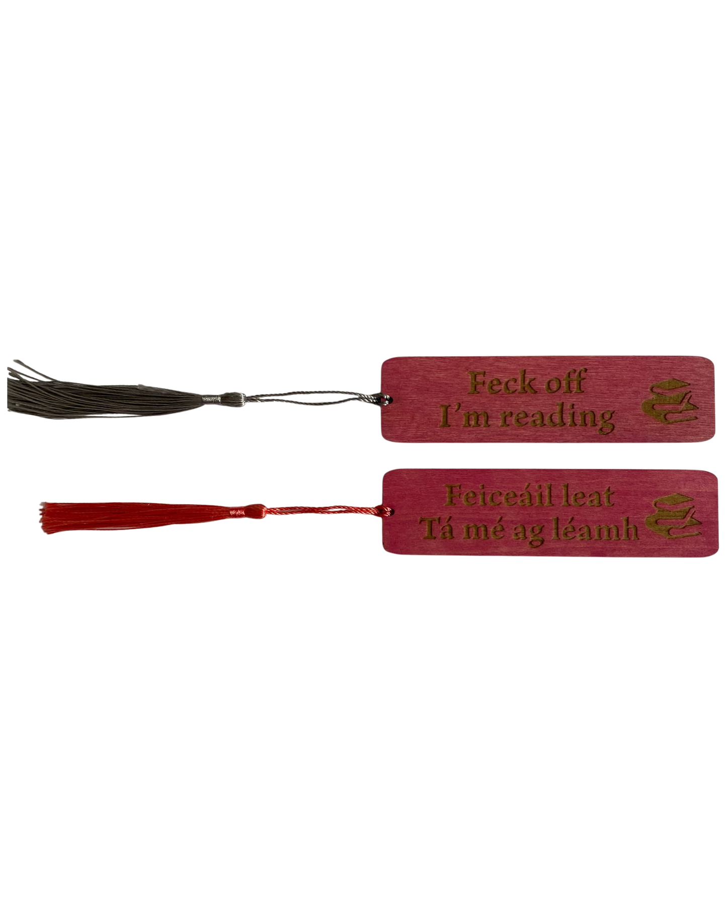 Feck Off I'm Reading double-sided bookmark