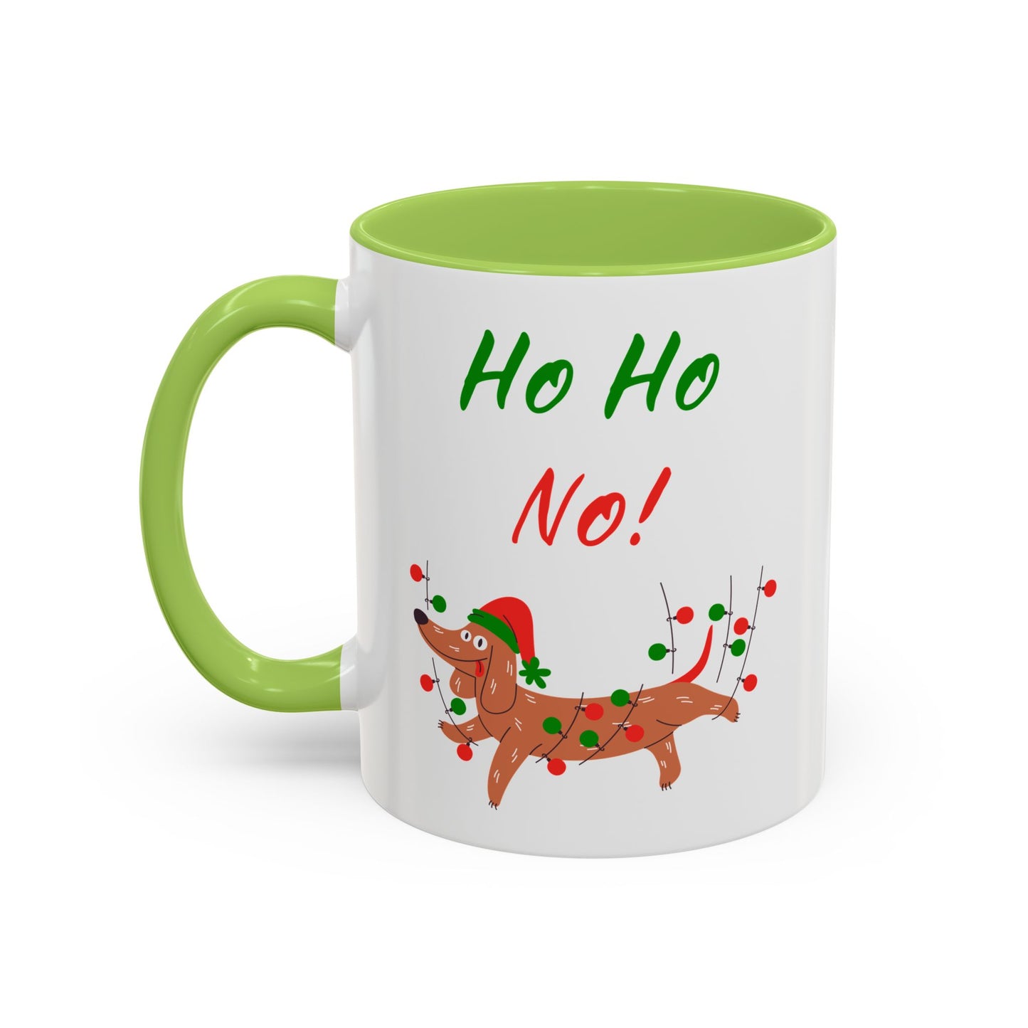 Ho Ho No! Funny Dog Christmas Coffee Mug
