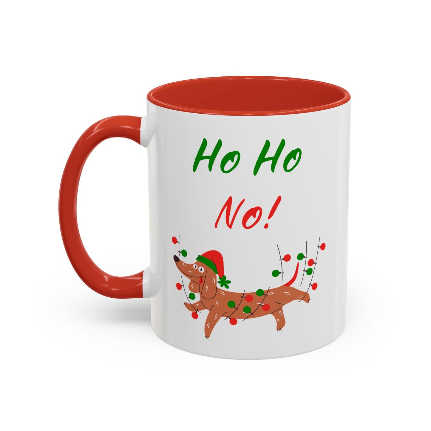 Ho Ho No! Funny Dog Christmas Coffee Mug
