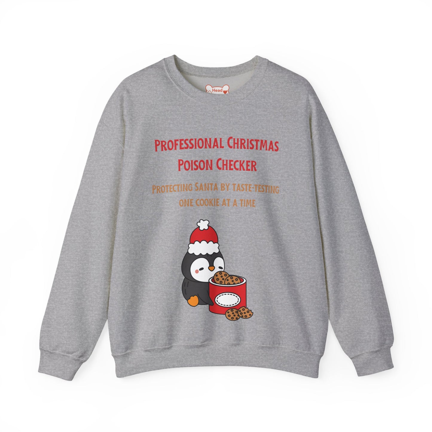 “Professional Christmas Poison Checker” Funny Holiday Crewneck