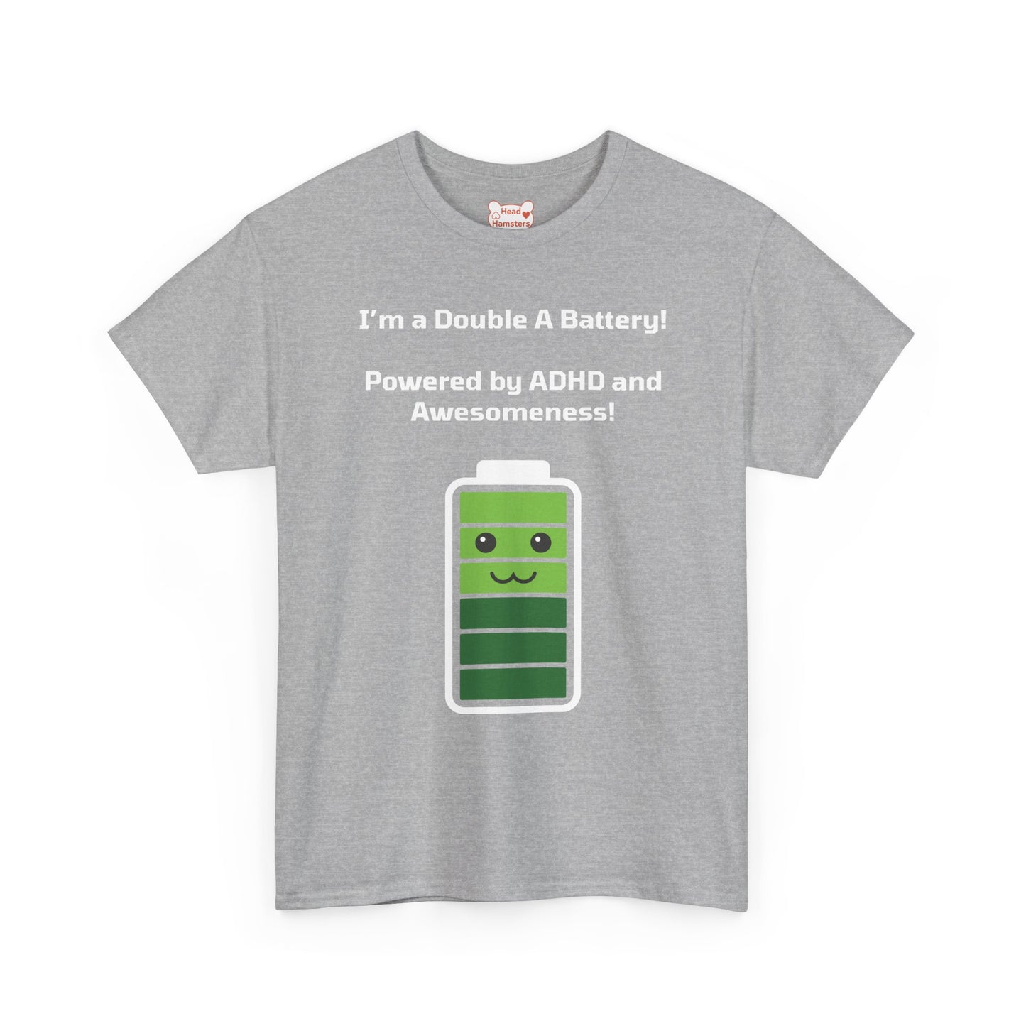 Double A Battery: ADHD and Awesomeness - Unisex Cotton T-Shirt