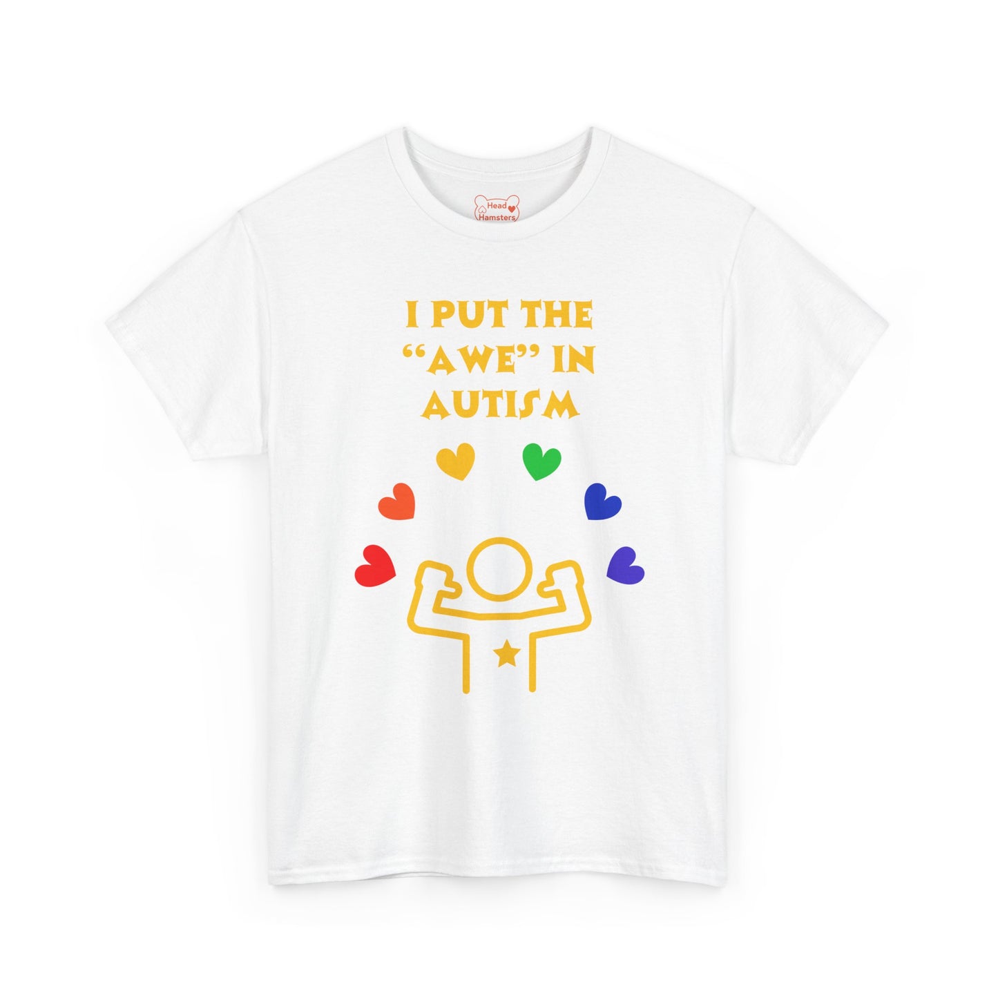 I Put The "Awe" in Autism - Unisex Cotton T-Shirt