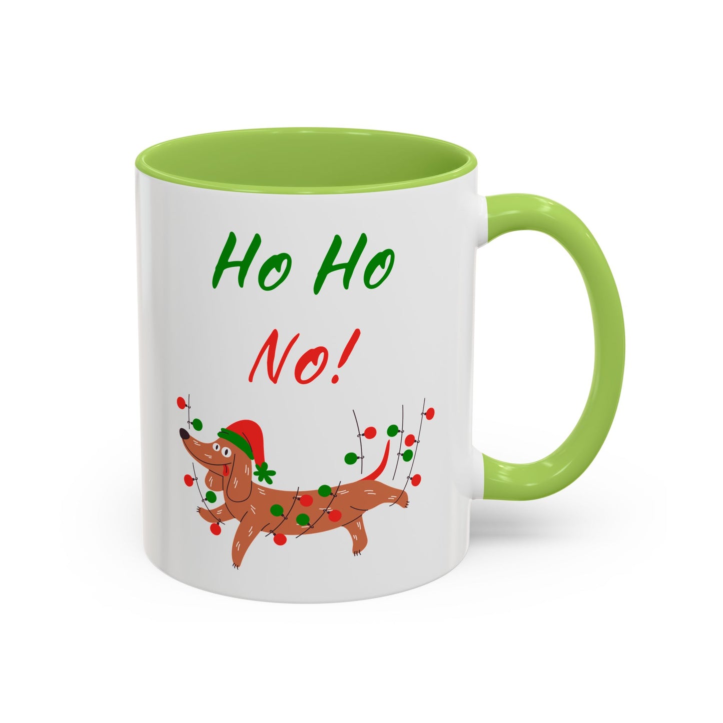 Ho Ho No! Funny Dog Christmas Coffee Mug