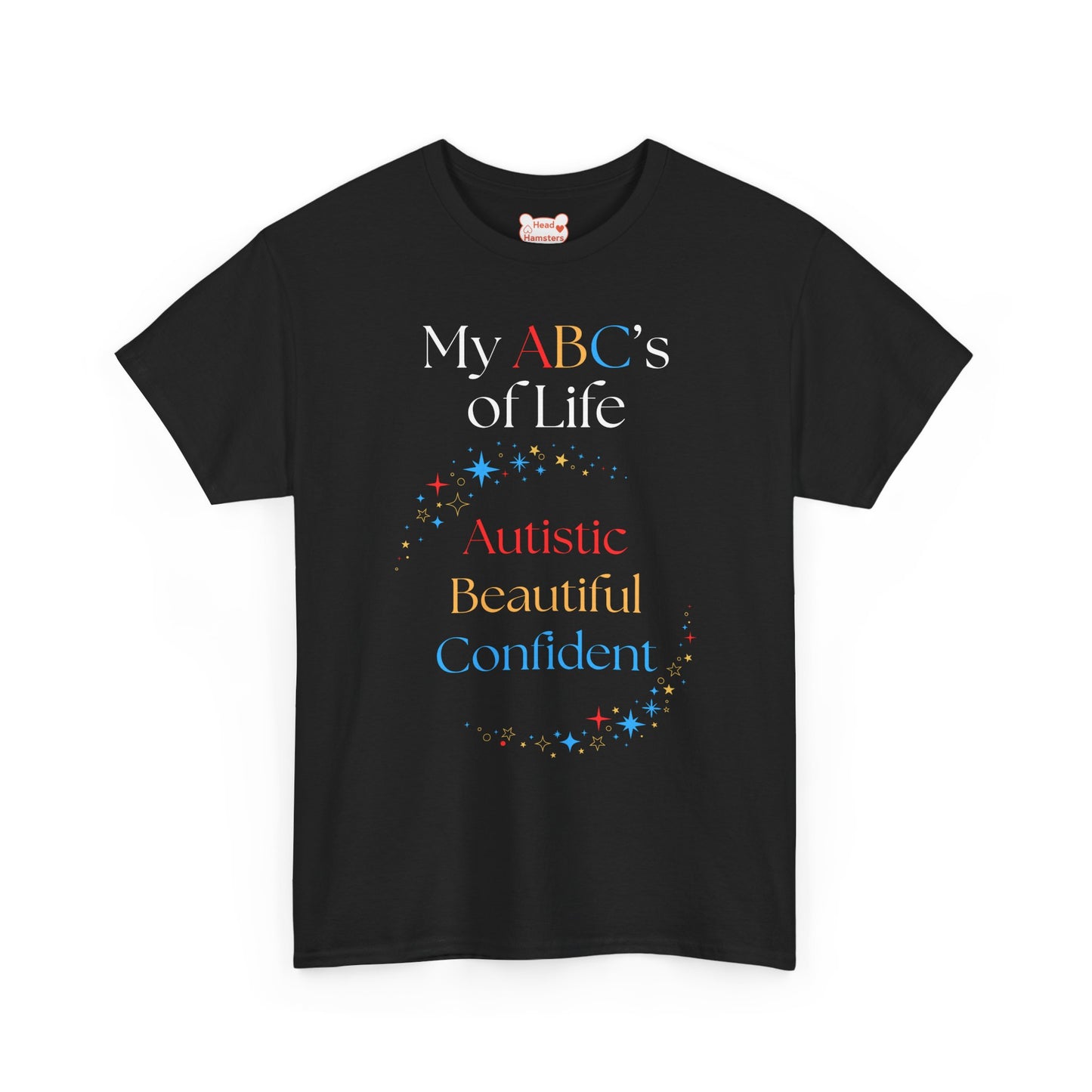 My ABC's of Life: Autistic, Beautiful, Confident - Unisex Cotton T-Shirt
