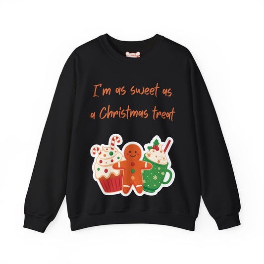 “I’m As Sweet As A Christmas Treat” Gingerbread & Hot Chocolate Christmas Crewneck