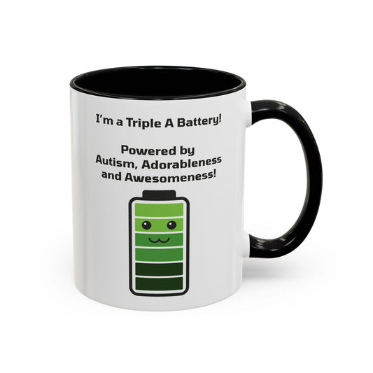 Triple A Battery - Autism, Adorableness and Awesomeness Coffee Mug
