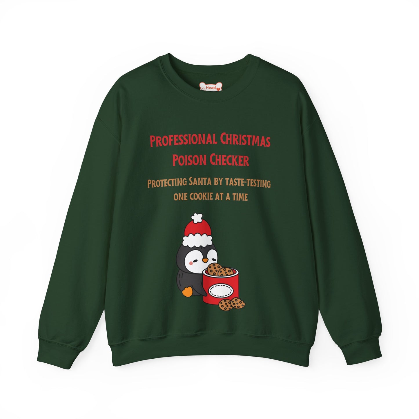 “Professional Christmas Poison Checker” Funny Holiday Crewneck