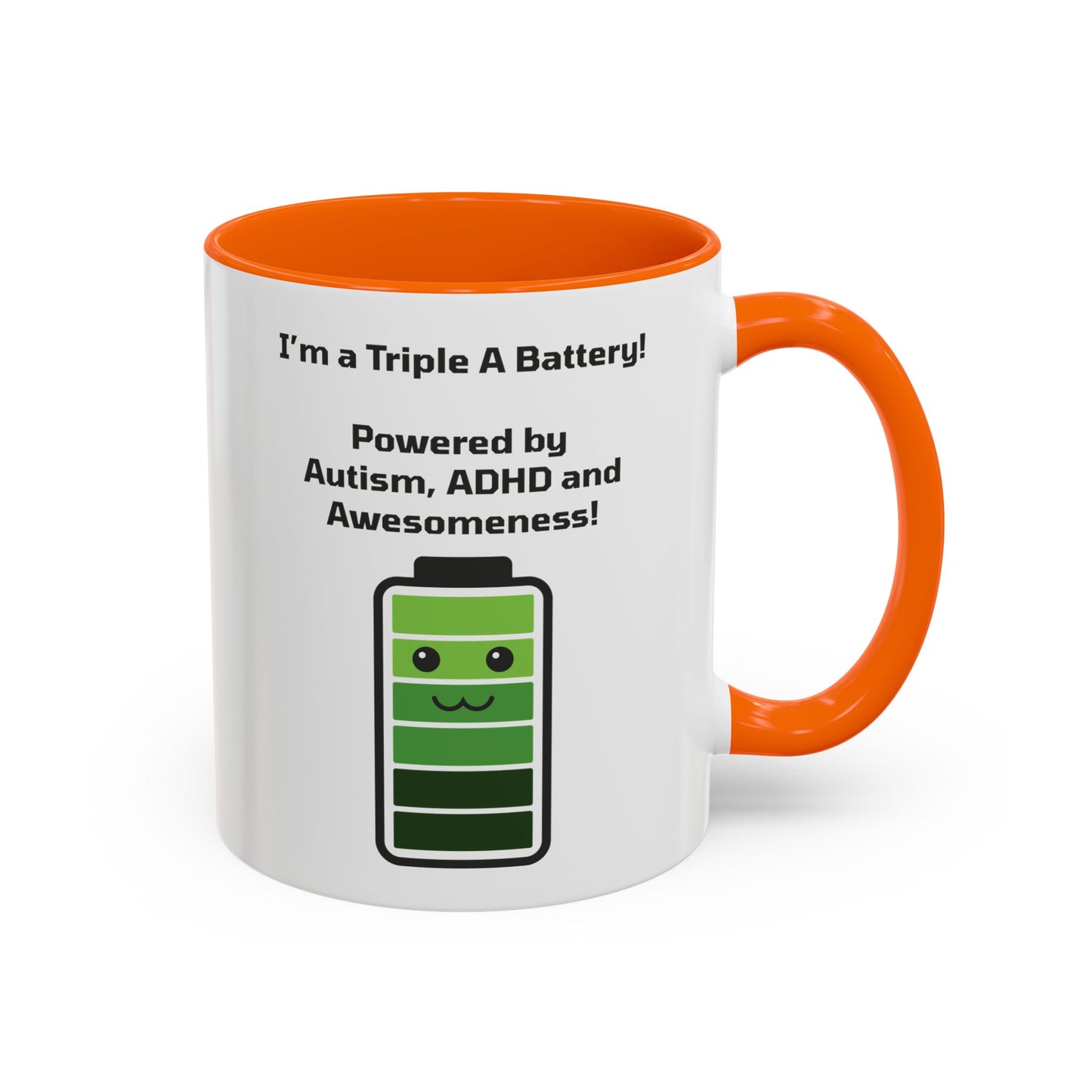 Triple A Battery - Autism, ADHD and Awesomeness Coffee Mug