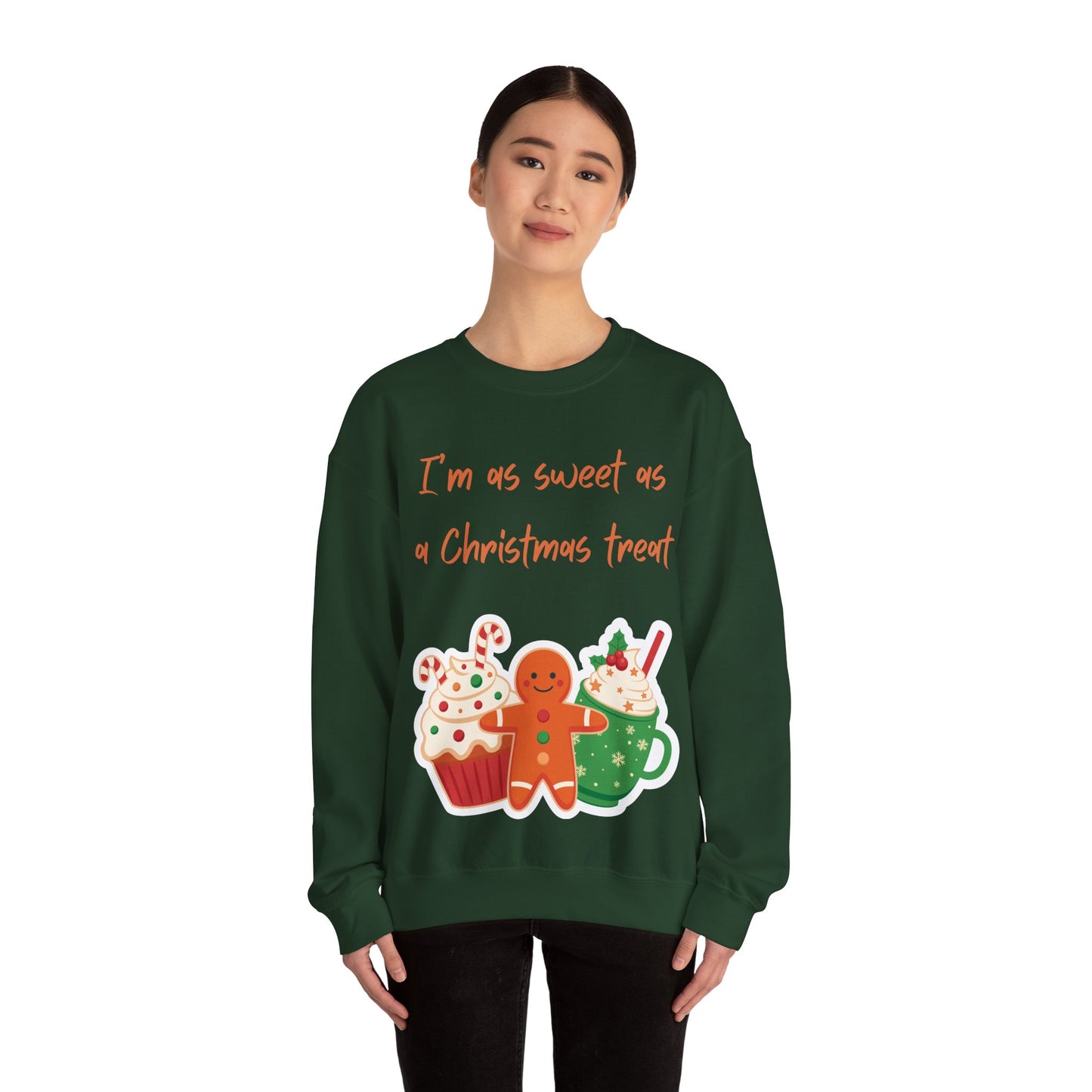 “I’m As Sweet As A Christmas Treat” Gingerbread & Hot Chocolate Christmas Crewneck