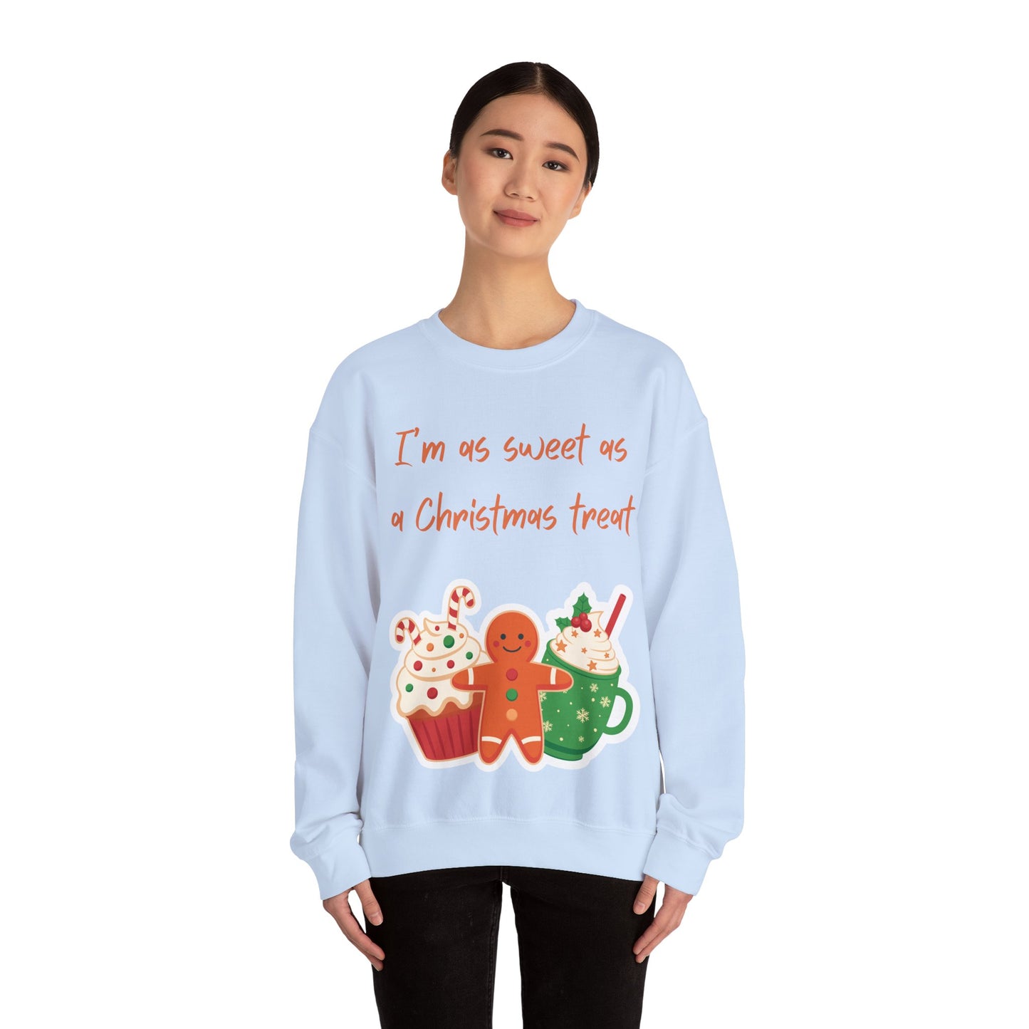 “I’m As Sweet As A Christmas Treat” Gingerbread & Hot Chocolate Christmas Crewneck