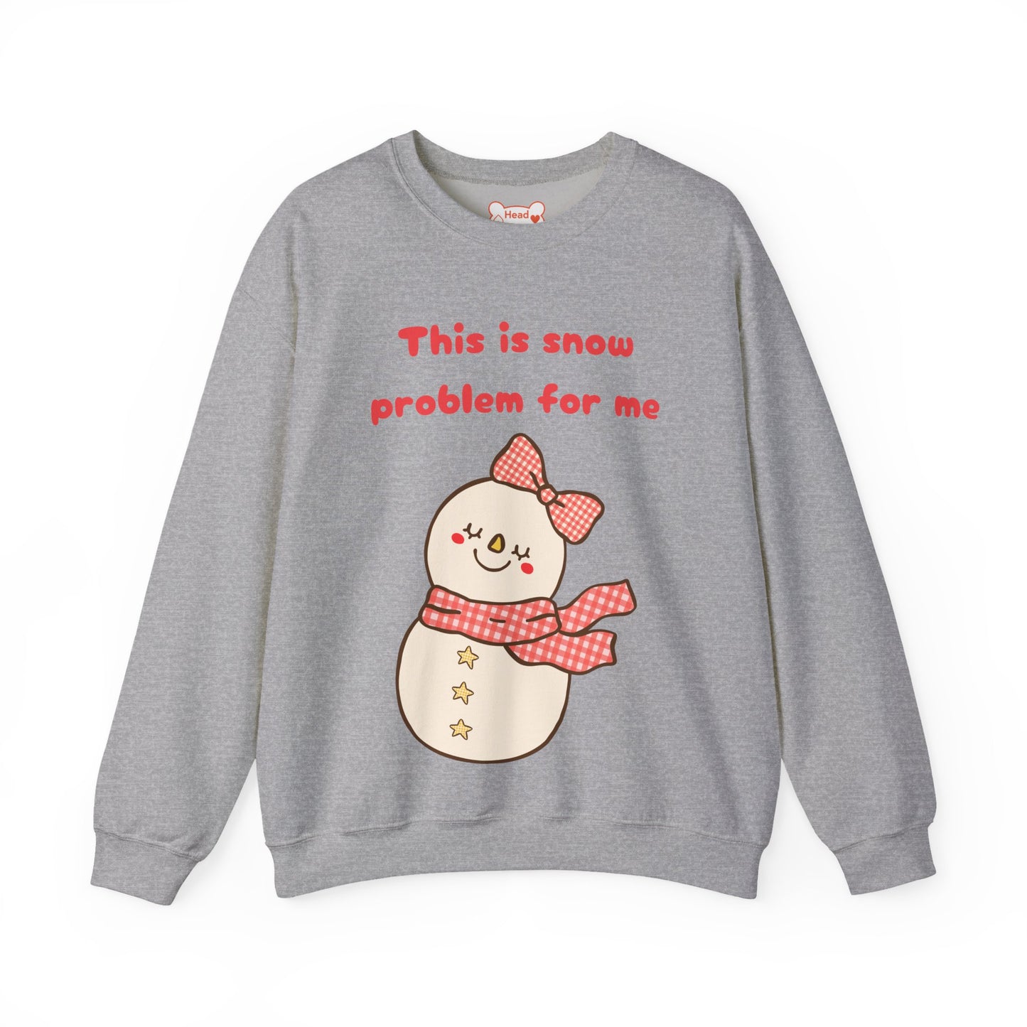 This is Snow Problem For Me Sweatshirt — Cute Snowman Winter Crewneck