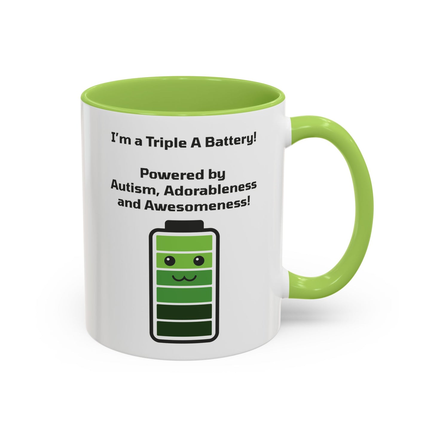 Triple A Battery - Autism, Adorableness and Awesomeness Coffee Mug