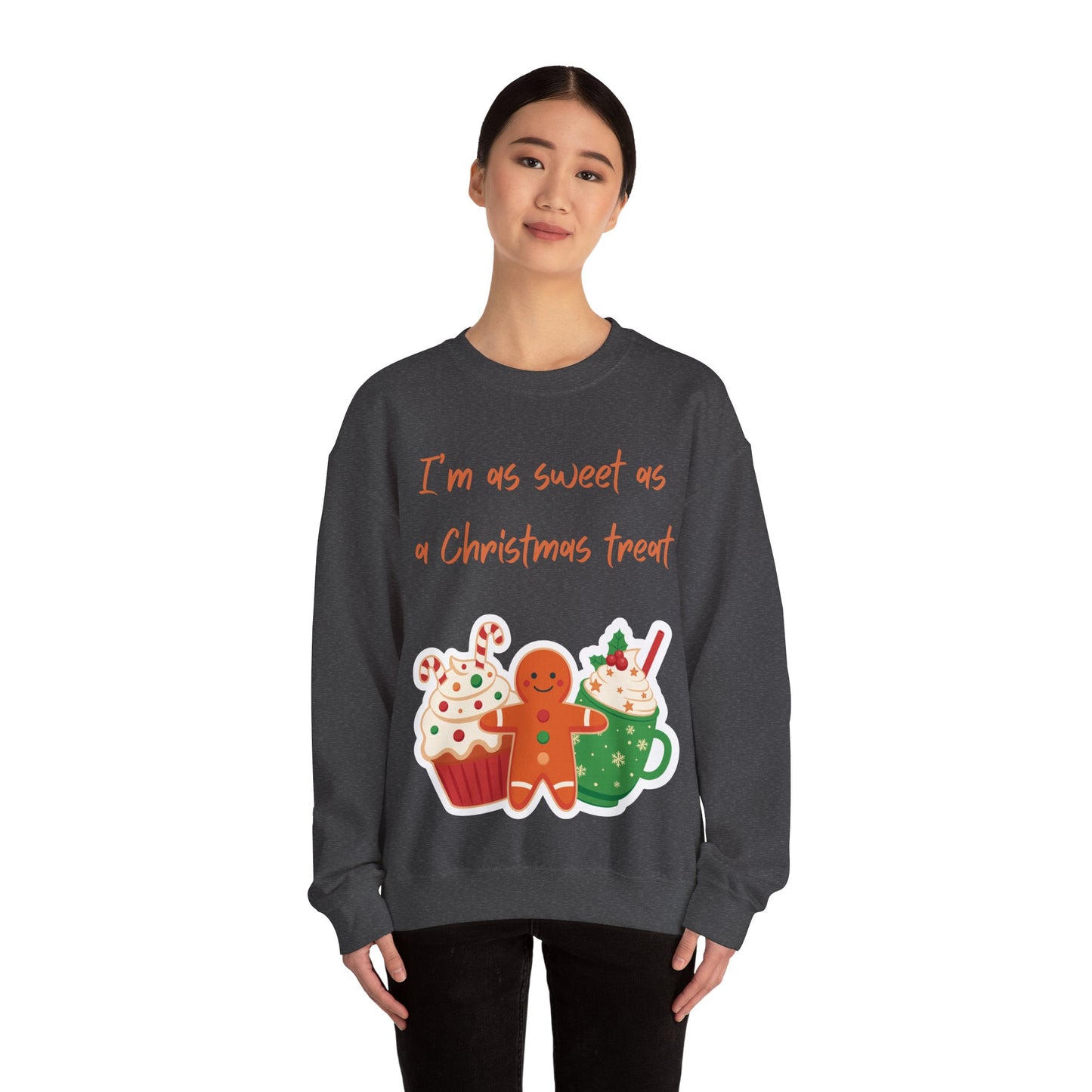 “I’m As Sweet As A Christmas Treat” Gingerbread & Hot Chocolate Christmas Crewneck