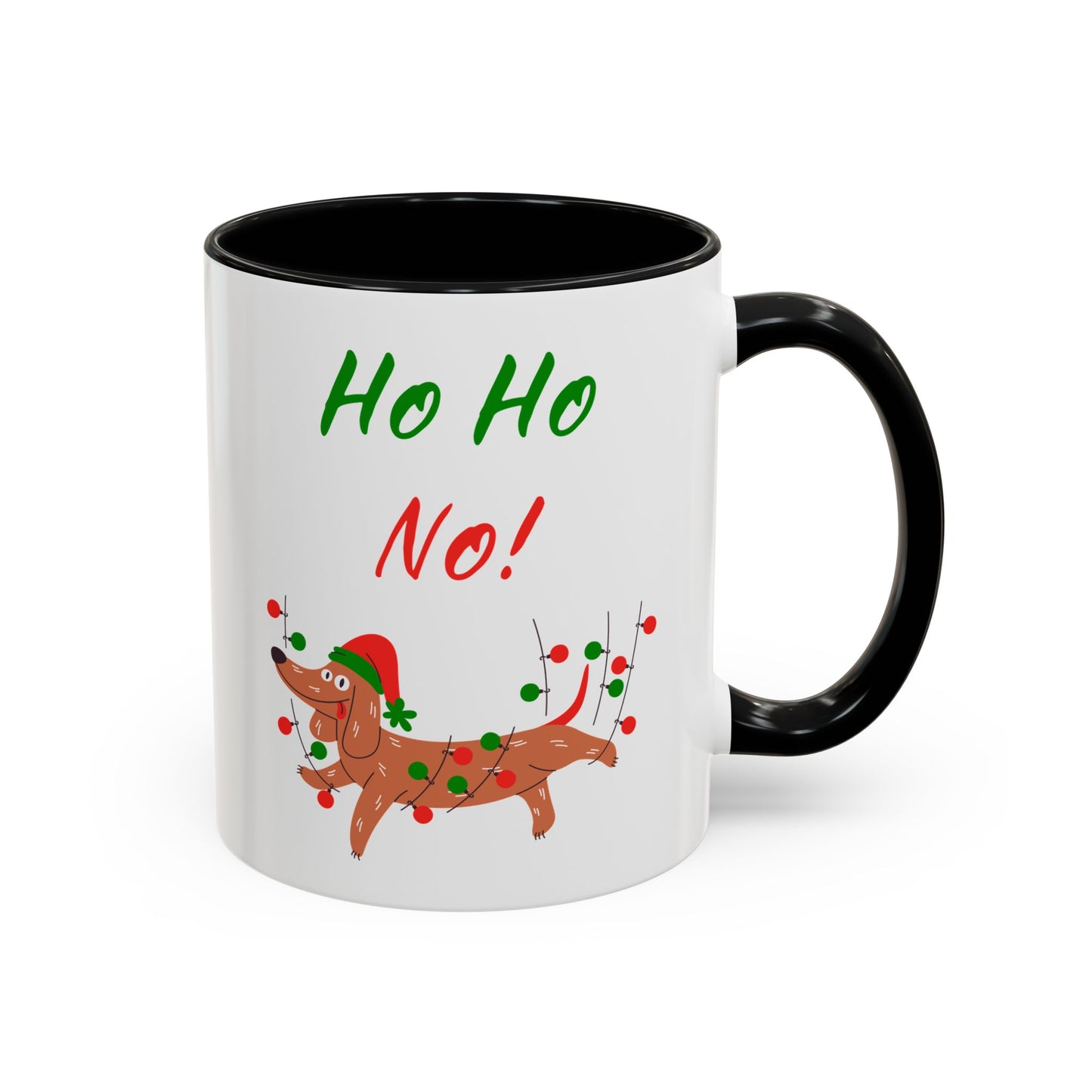 Ho Ho No! Funny Dog Christmas Coffee Mug