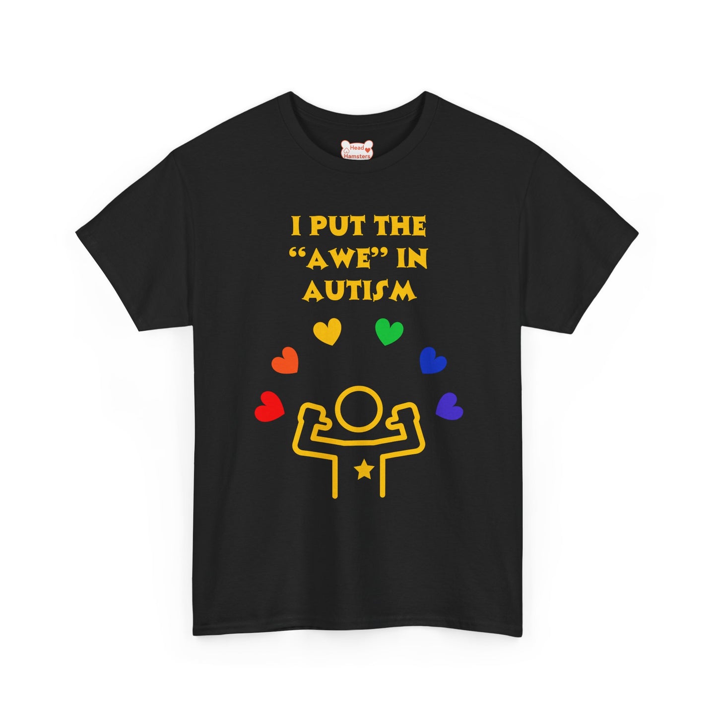 I Put The "Awe" in Autism - Unisex Cotton T-Shirt