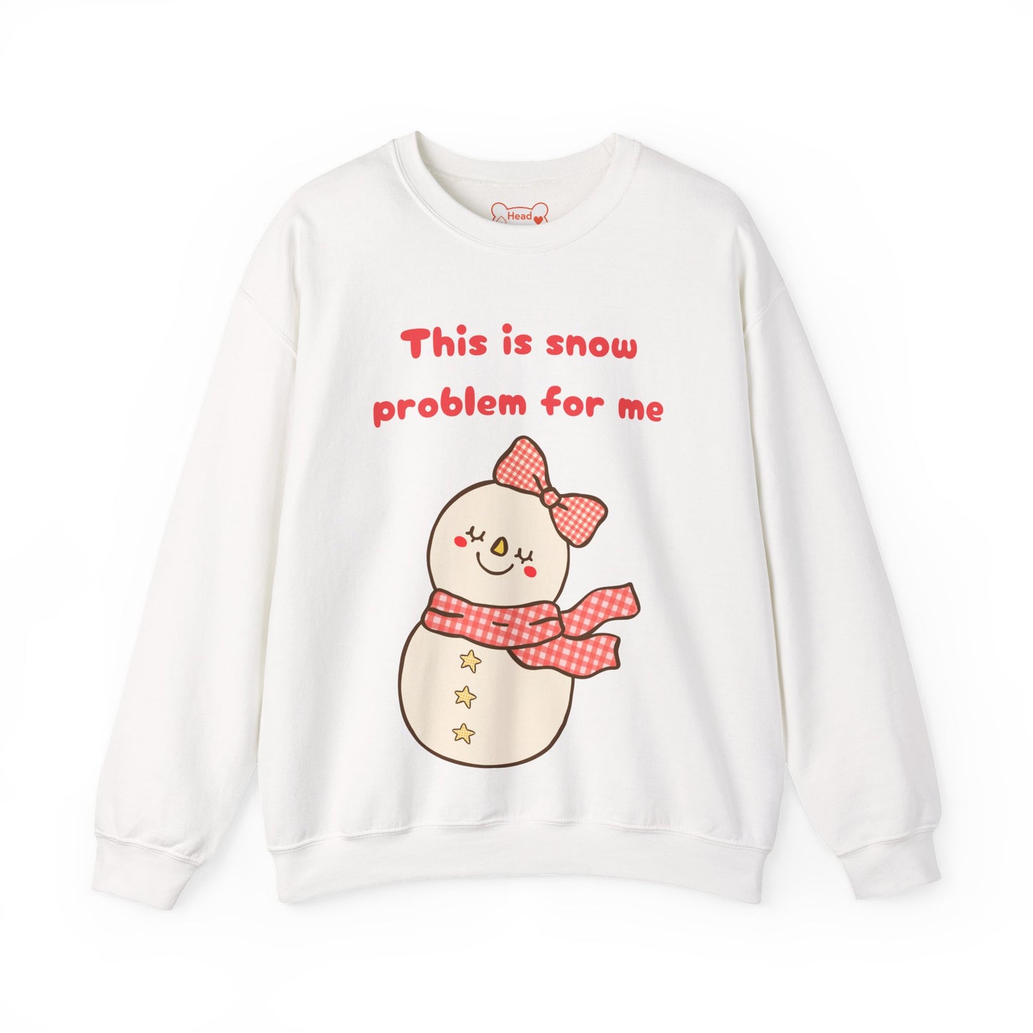 This is Snow Problem For Me Sweatshirt — Cute Snowman Winter Crewneck