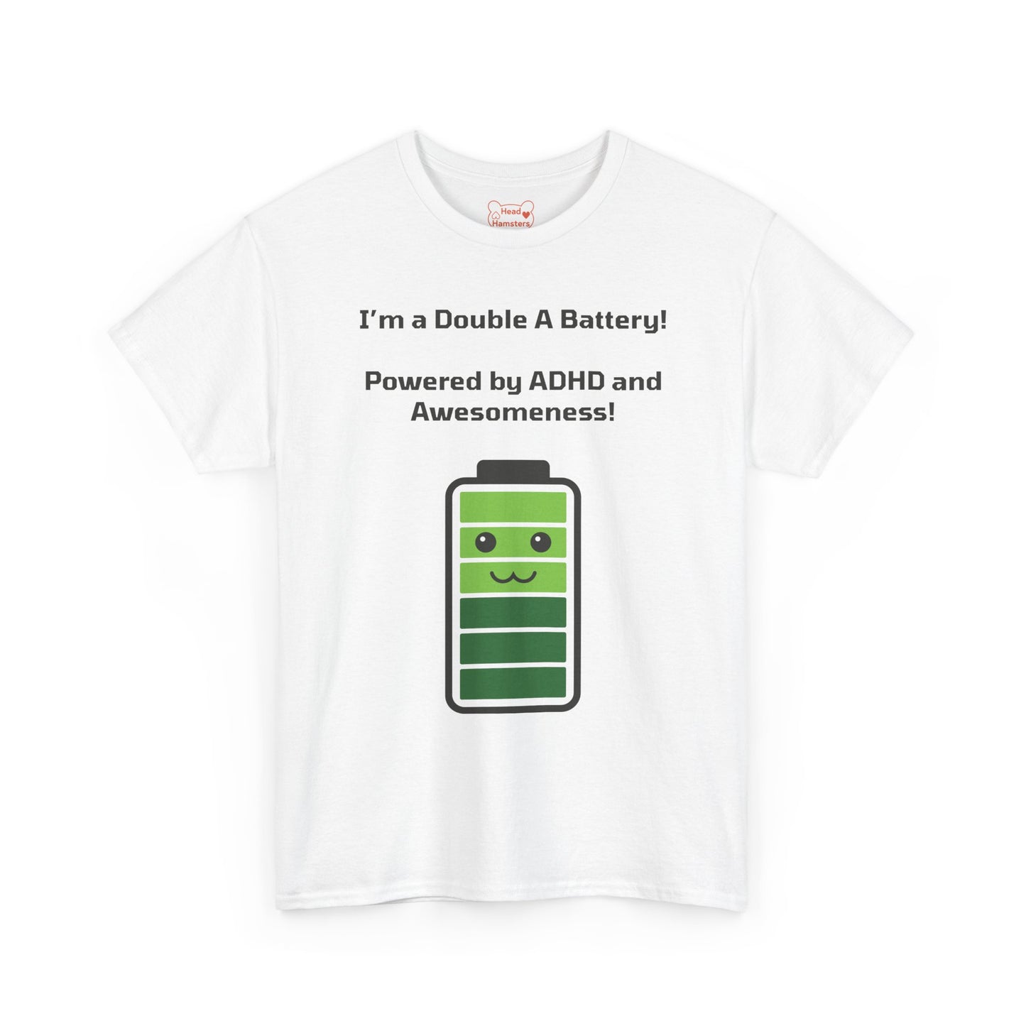 Double A Battery: ADHD and Awesomeness - Unisex Cotton T-Shirt