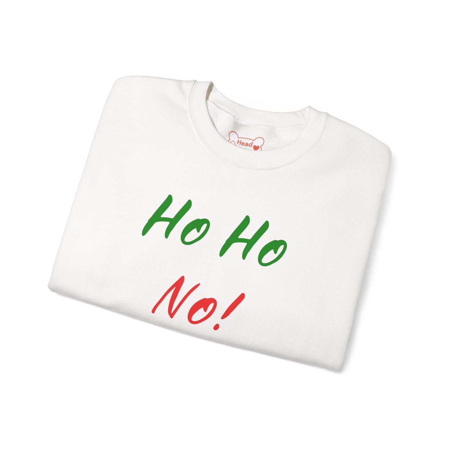 "Ho Ho No!" Funny Christmas Dog Crewneck