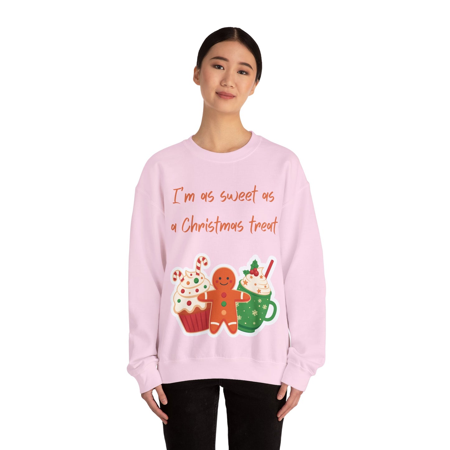 “I’m As Sweet As A Christmas Treat” Gingerbread & Hot Chocolate Christmas Crewneck