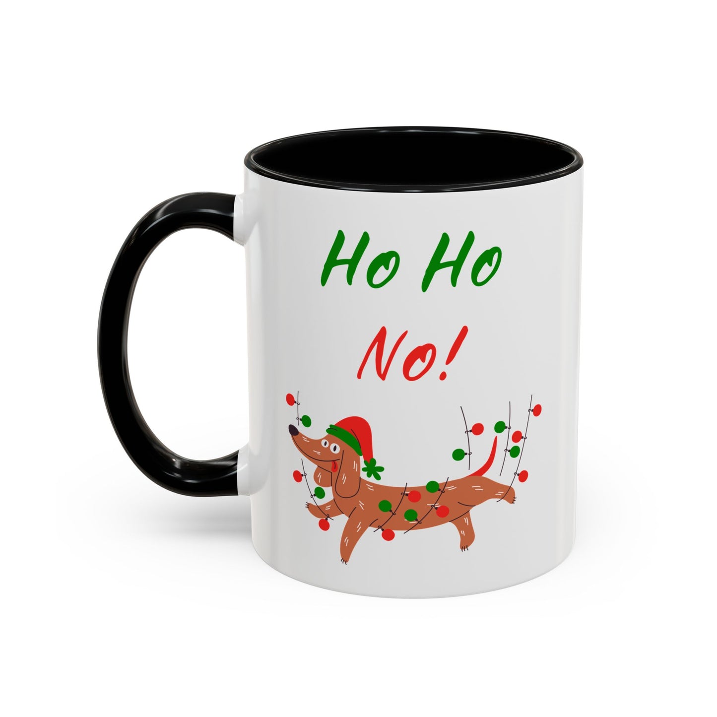 Ho Ho No! Funny Dog Christmas Coffee Mug