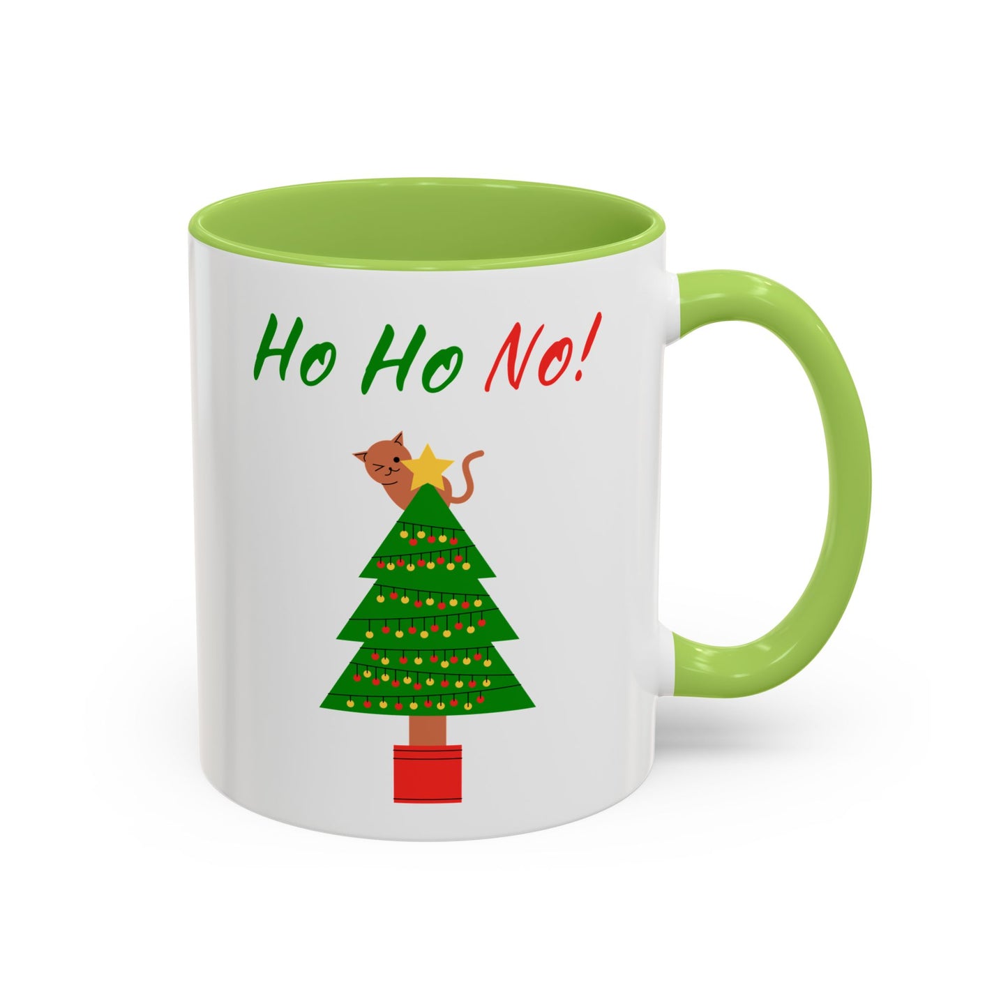 Ho Ho No! Funny Cat Christmas Coffee Mug