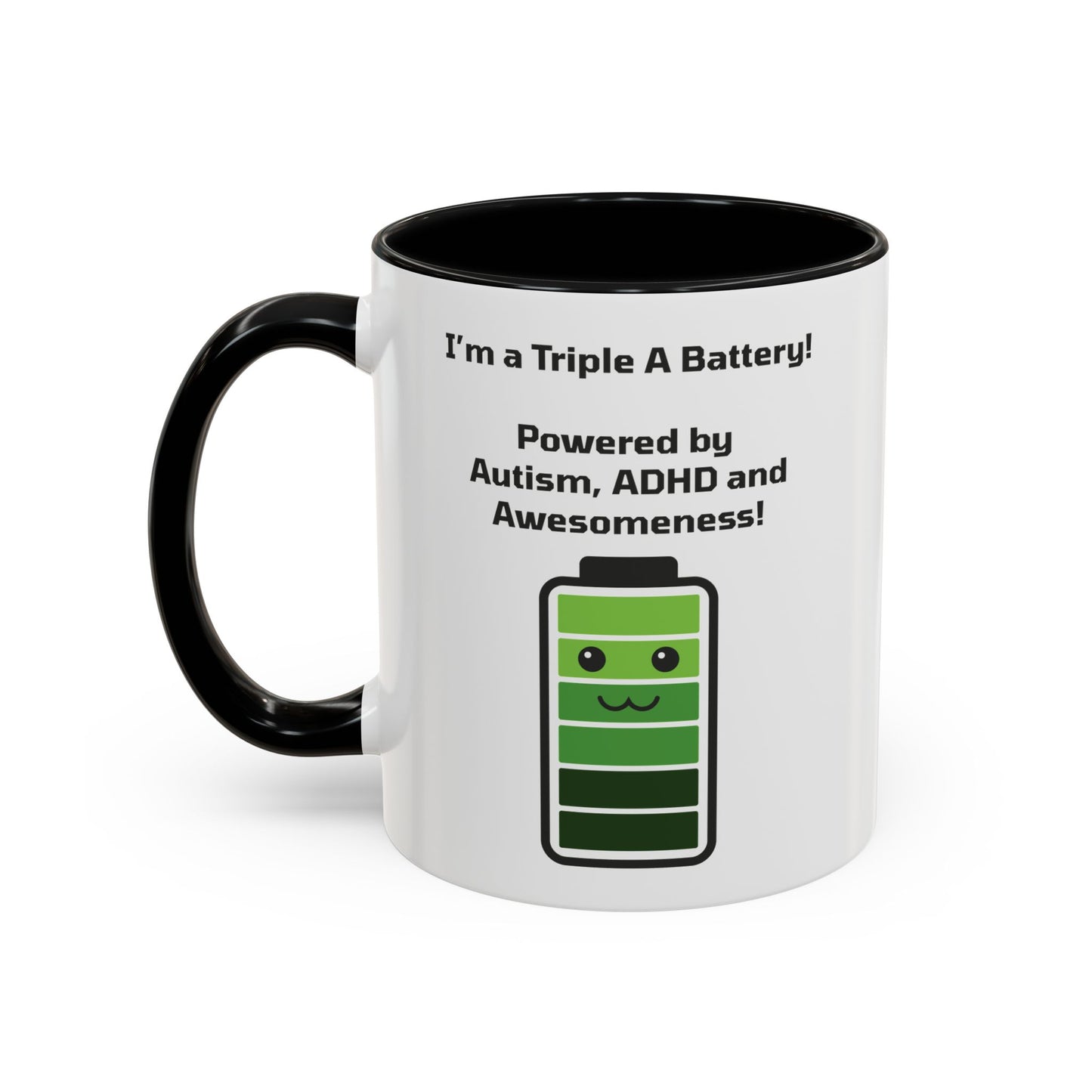 Triple A Battery - Autism, ADHD and Awesomeness Coffee Mug