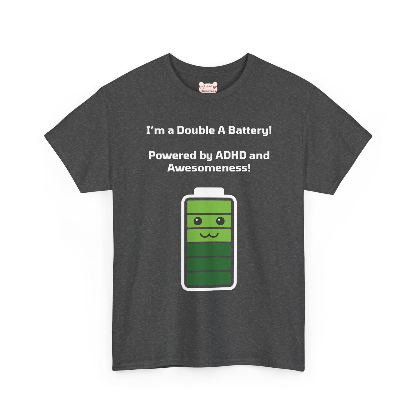 Double A Battery: ADHD and Awesomeness - Unisex Cotton T-Shirt