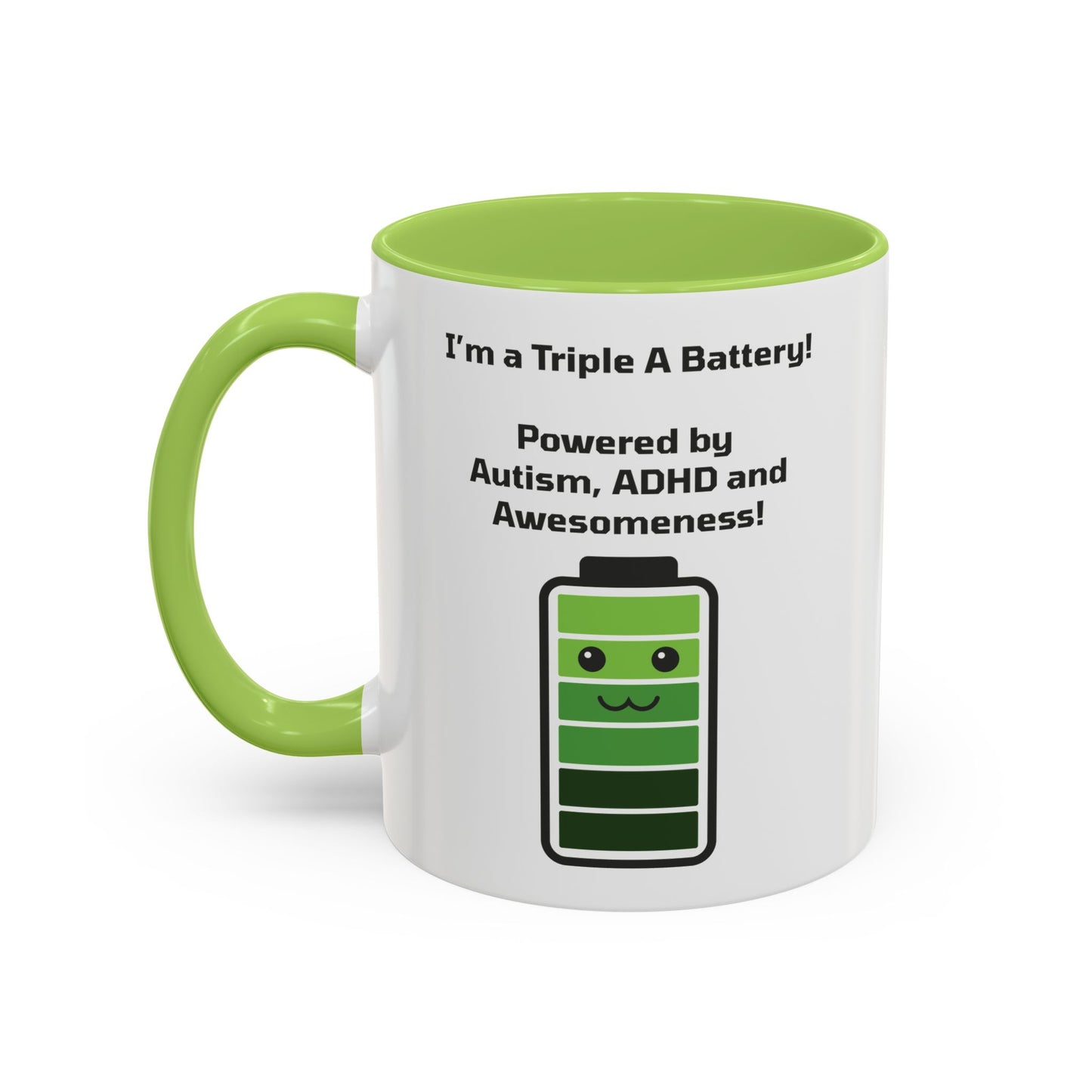 Triple A Battery - Autism, ADHD and Awesomeness Coffee Mug