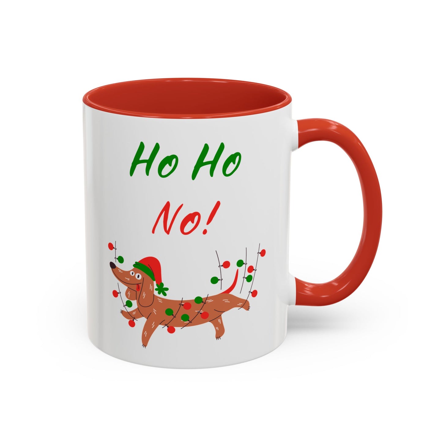 Ho Ho No! Funny Dog Christmas Coffee Mug
