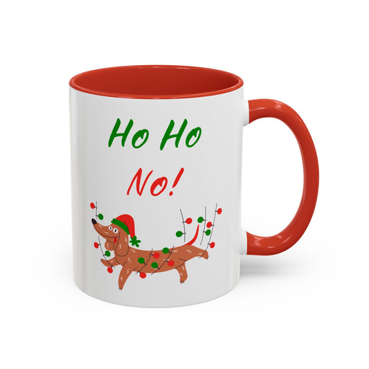 Ho Ho No! Funny Dog Christmas Coffee Mug